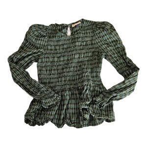 Universal Thread Small Green Plaid Long Sleeve Shirt